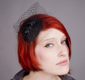 Black Blossom Flower Fascinator