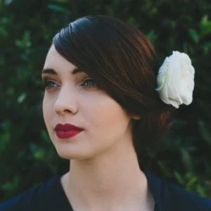 Ivory Rose Hair Clip angle
