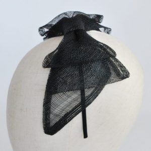 Close up of Black Straw Bow