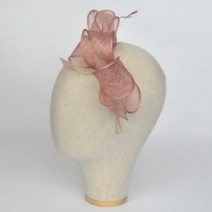 Neutral tone fascinators for wedding guests