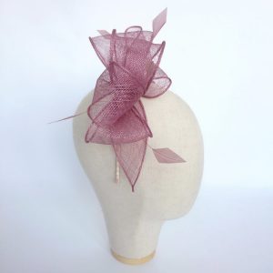 Handmade feather fascinator by Imogen's Imagination