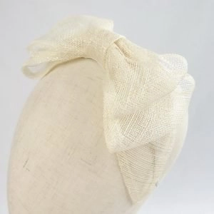 Ivory Large Sinamay Bow Fascinator
