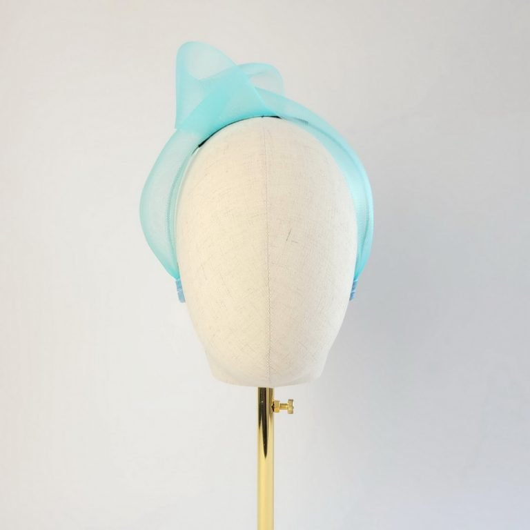 Retro Knot Headband, Linen Cornflower Blue