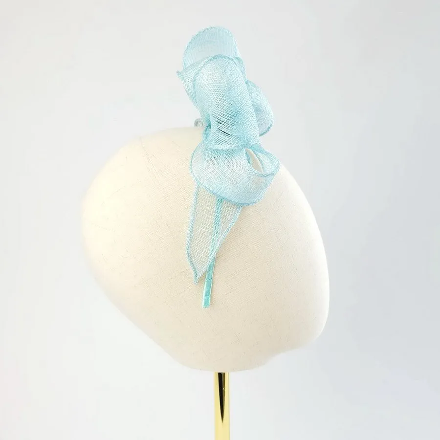 Aqua Blue Fascinator for a Wedding Guest