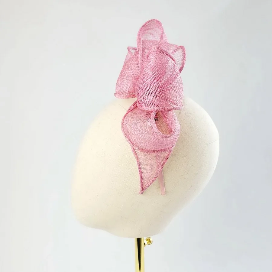 Dusky Pink Vegan Friendly Fascinator