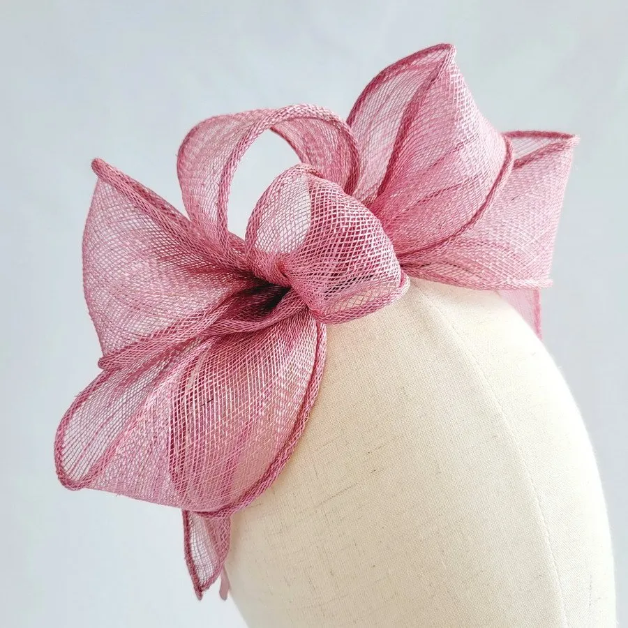 Dusky Pink Fascinator for a Wedding Guest