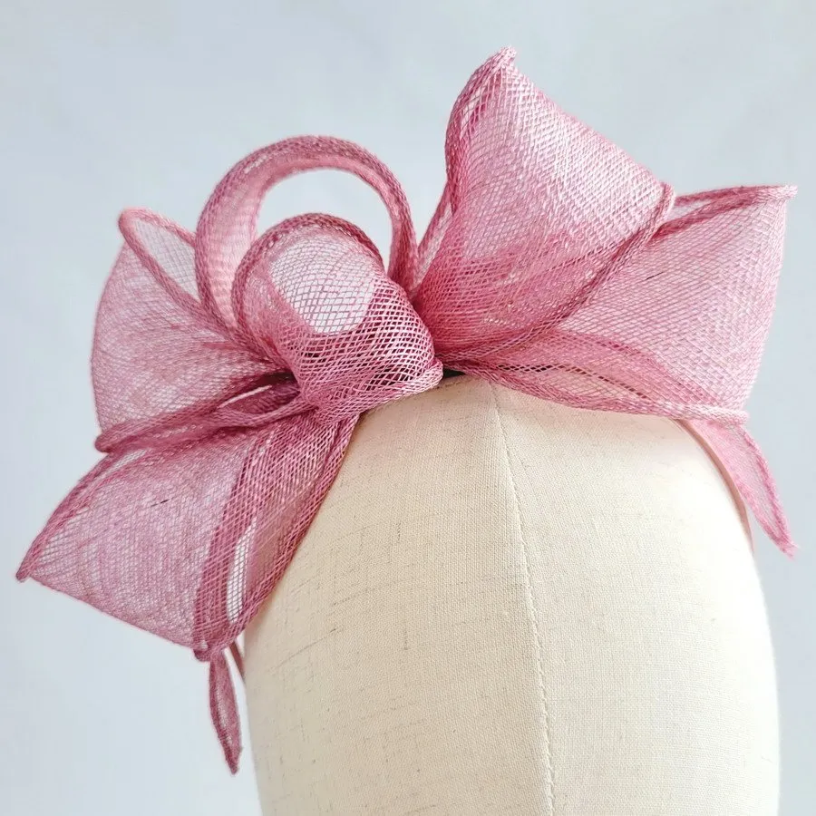 Dusky Pink Spring Wedding Fascinator