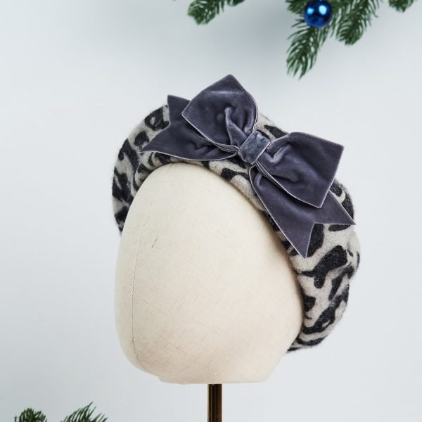 Grey Leopard print Autumn and Fall Hats from Imogen's Imagination