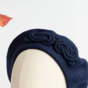 Cosy and chic winter hat handmade by Imogen's Imagination in the UK