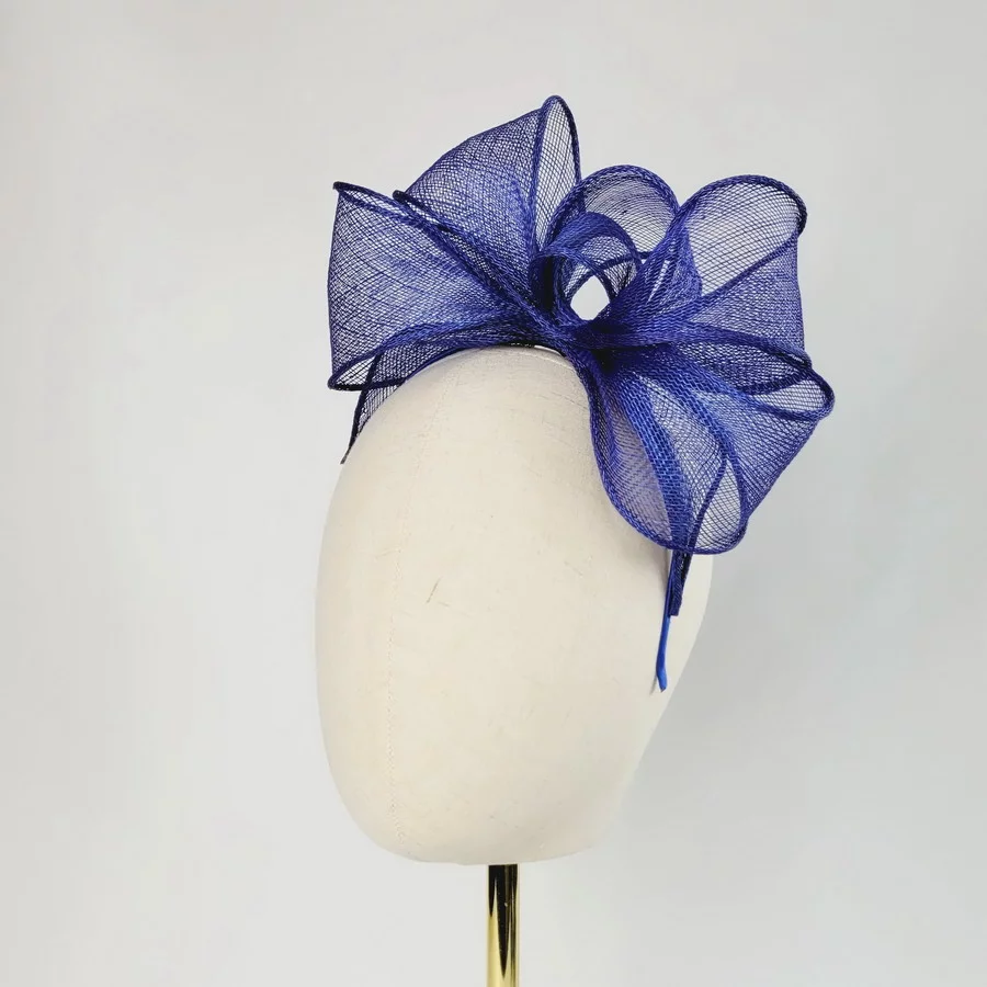 Royal Blue Looped Fascinator Headband